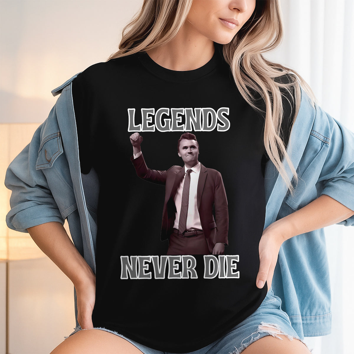 Legends Never Die Charlie Kirk Dark Shirt HO82 65874