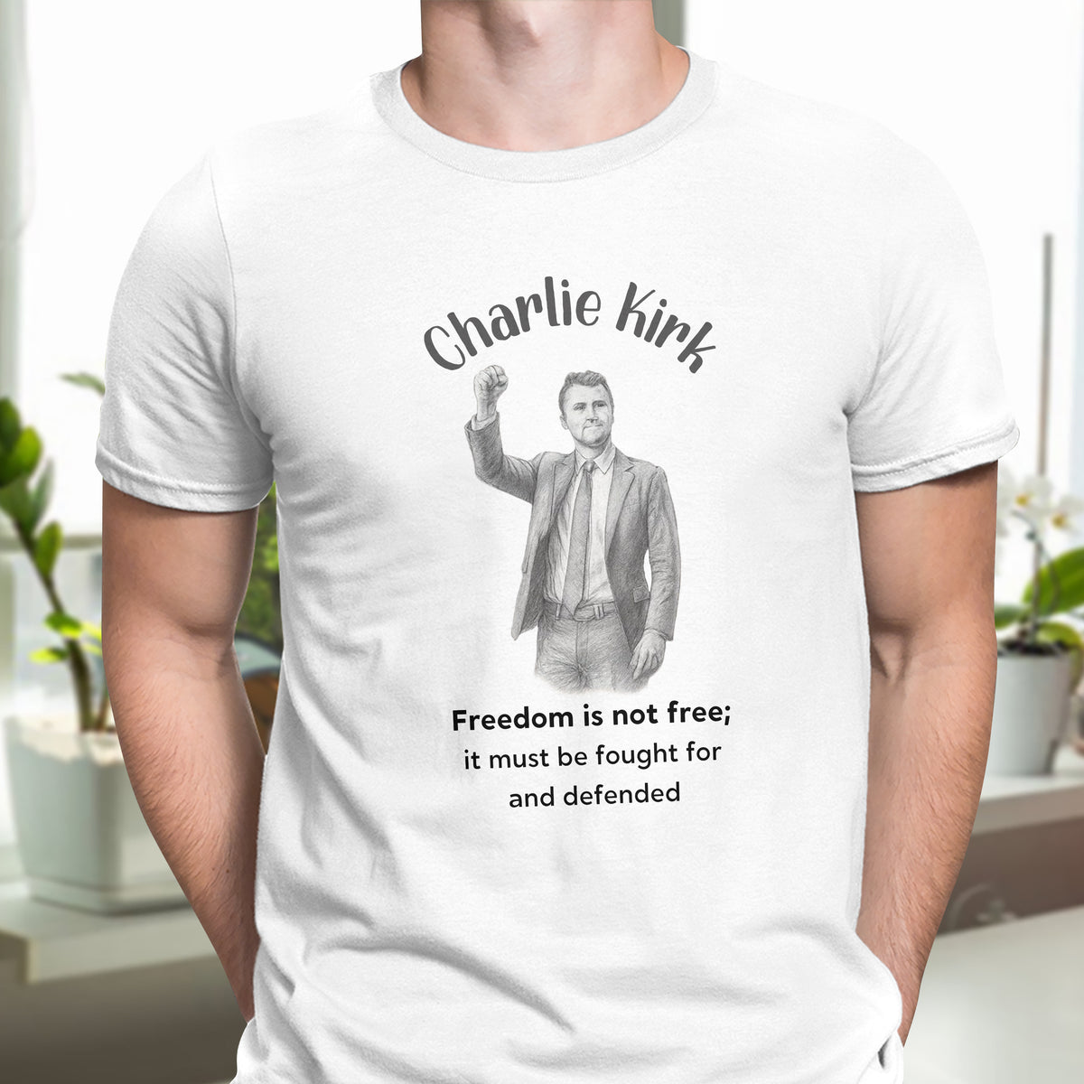 Freedom Is Not Free, It Must Be Fought For And Defended - Charlie Kirk Bright Shirt HO82 65970