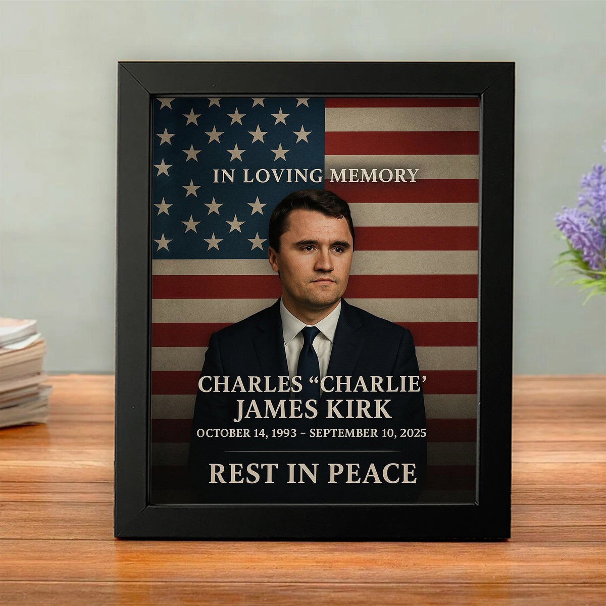In Loving Memory Of Charlie Kirk 1993 - 2025 Picture Frame HO82 65966