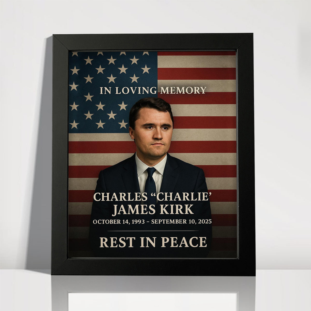In Loving Memory Of Charlie Kirk 1993 - 2025 Picture Frame HO82 65966