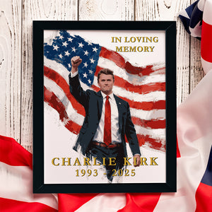 Charlie Kirk In Loving Memory Memorial Picture Frame HA75 64528