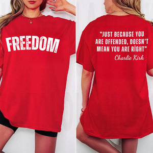 Justice for Charlie Kirk Freedom Shirt TH10 64553