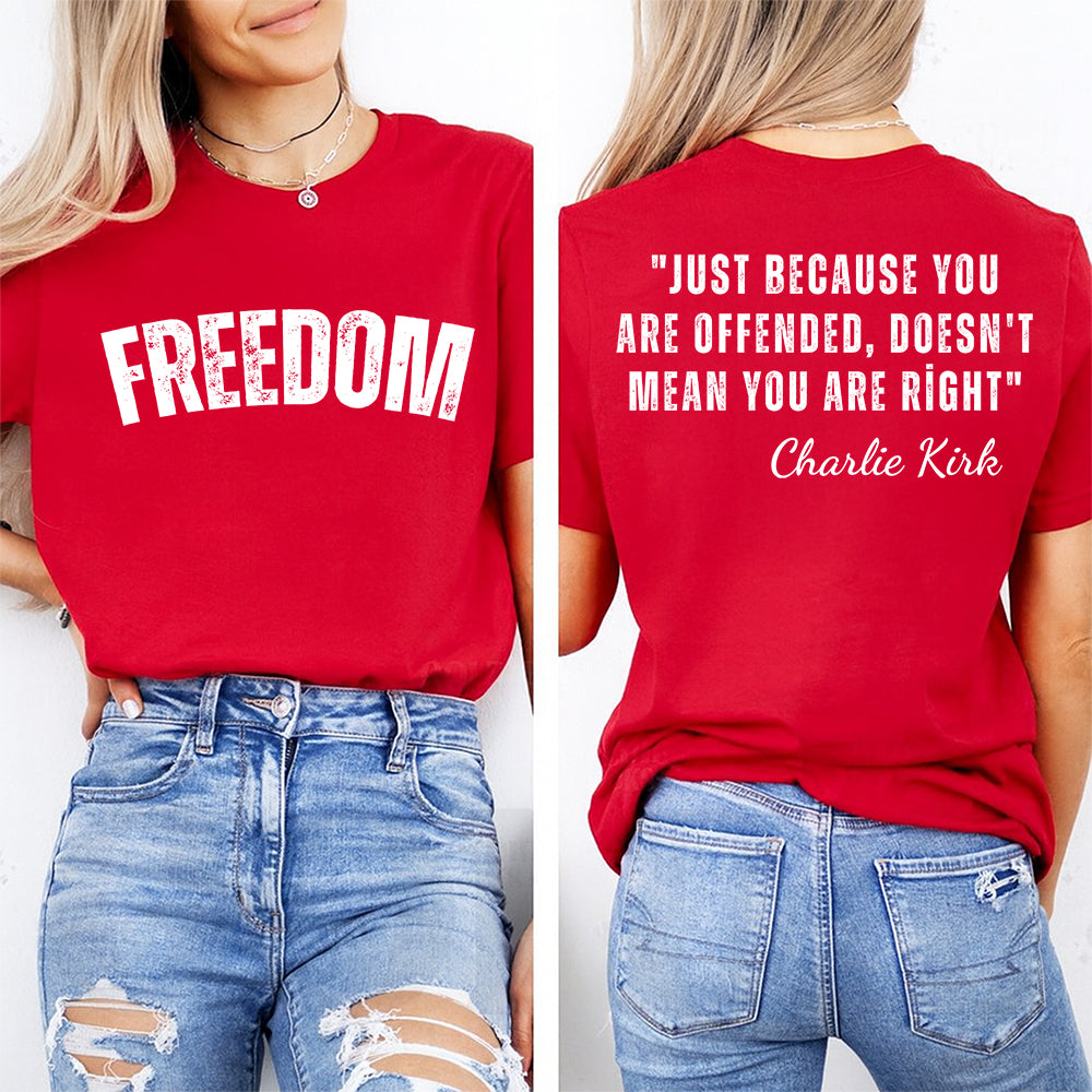 Justice for Charlie Kirk Freedom Shirt TH10 64553