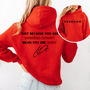 Doesn't Mean You are Right Charlie Kirk Freedom Back & Front Shirt TH10 64571