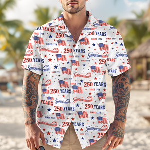 Personalized USA 250th Anniversary Semiquincentennial Hawaii Shirt HO82 901476