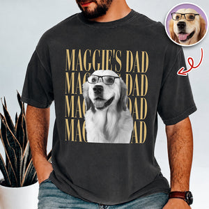 Personalized Vintage Photo Dog Dad, Dog Mom, Cat Dad, Cat Mom Comfort Shirt HA75 921448