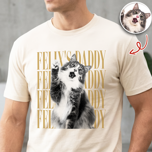 Personalized Vintage Photo Dog Dad, Dog Mom, Cat Dad, Cat Mom Comfort Shirt HA75 921448