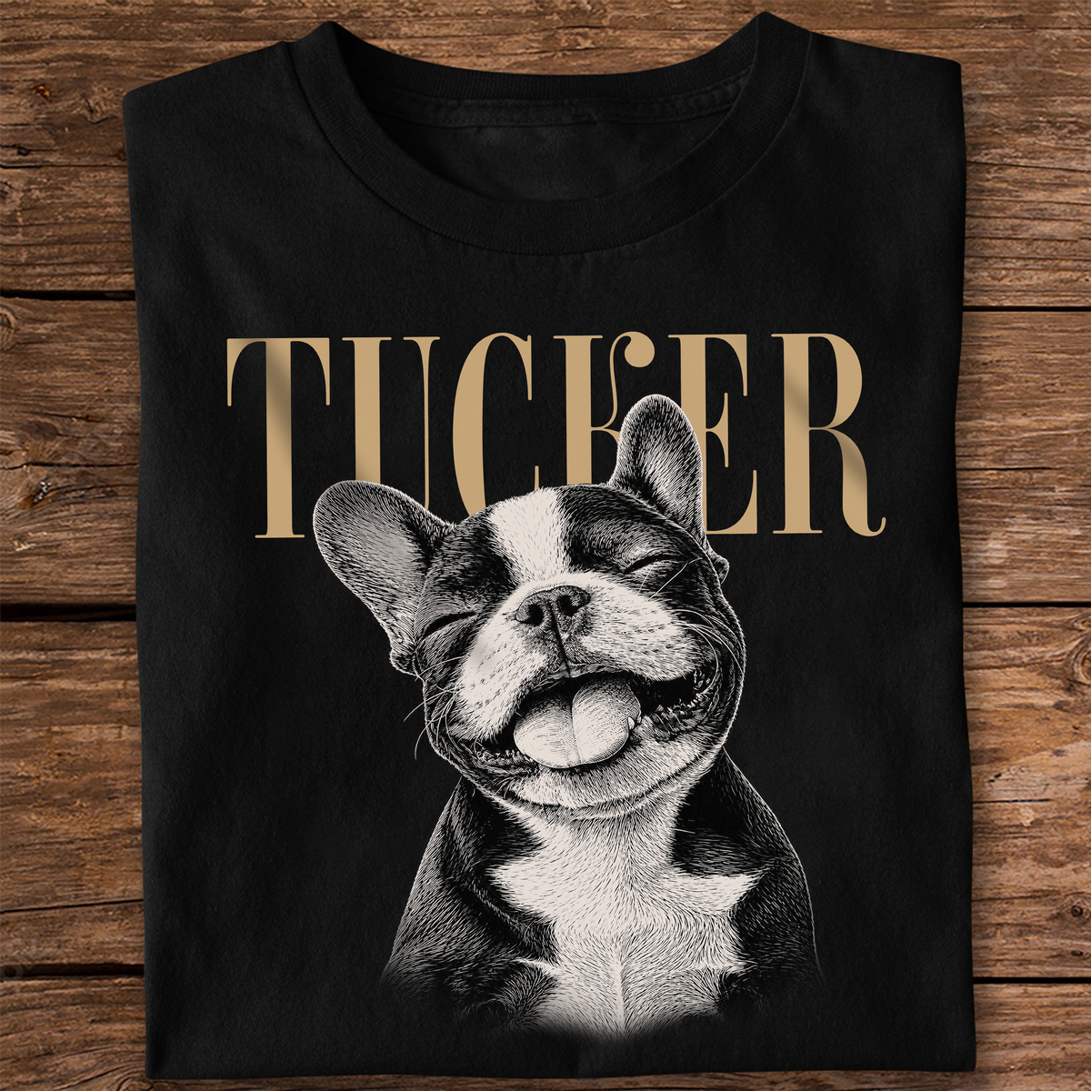 Personalized Vintage Photo Pet Dog Cat Dark Shirt HA75 921796