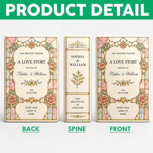 Personalized Wedding Toile De Jouy Ceramic Book Vase Bridal Shower Gift, Engagement Gift CH07 180192