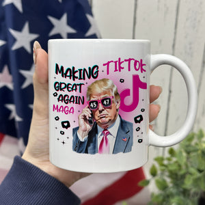 Trump Save Tiktok - Making TikTok Great Again White Mug CH07 67300