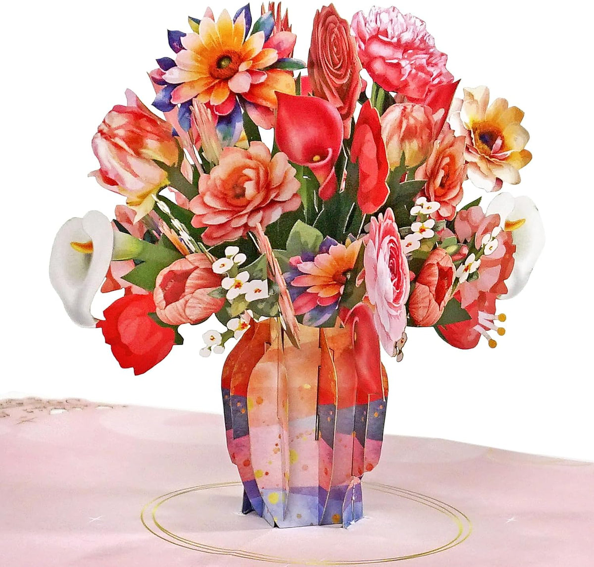 CUTPOPUP Hummingbird Birthday Card Pop Up, Mothers Day, Fathers Day, 3D Popup Greeting Card, Birthday Card for Women (Hummingbird Sunflower)