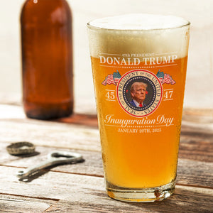 Donald Trump 47th President - Inauguration Day 2025 Edition Beer Glass LM32 65109