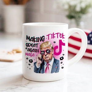 Trump Save Tiktok - Making TikTok Great Again White Mug CH07 67300