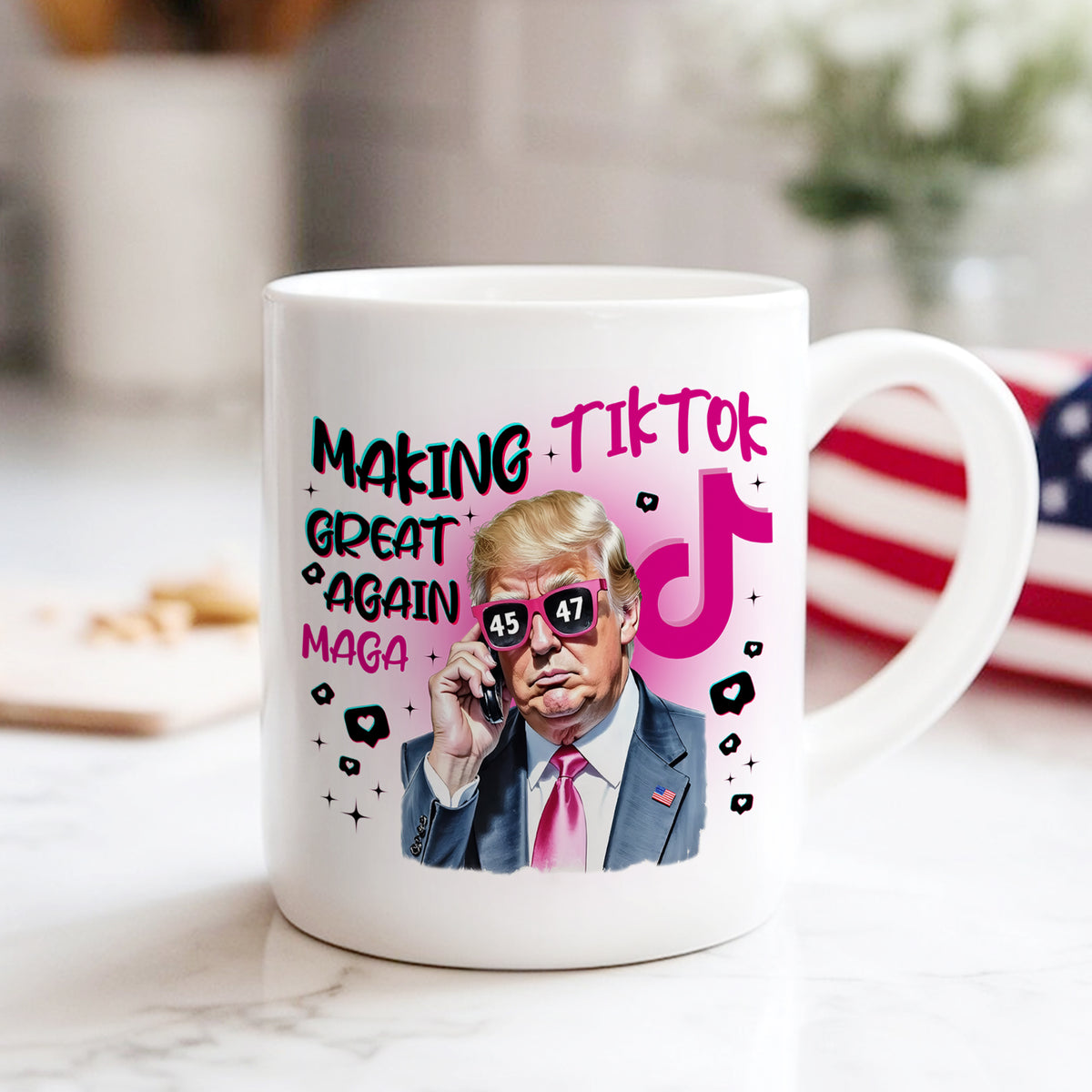 Trump Save Tiktok - Making TikTok Great Again White Mug CH07 67300