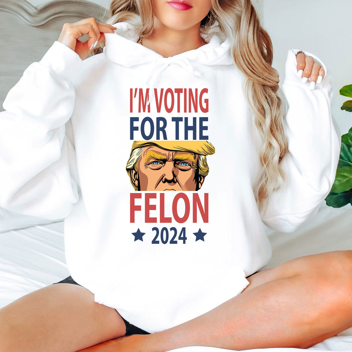I'm Voting For The Felon Donald Trump 2024 For Independence Day Bright Shirt HO82 62668