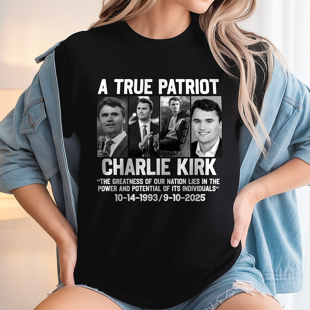 Justice for Charlie Kirk - Prayers Up Charlie Dark Shirt HA75 64418