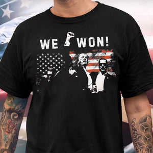 Trump We Won Inauguration 47 US President 2025 Election Dark Shirt HO82 65224