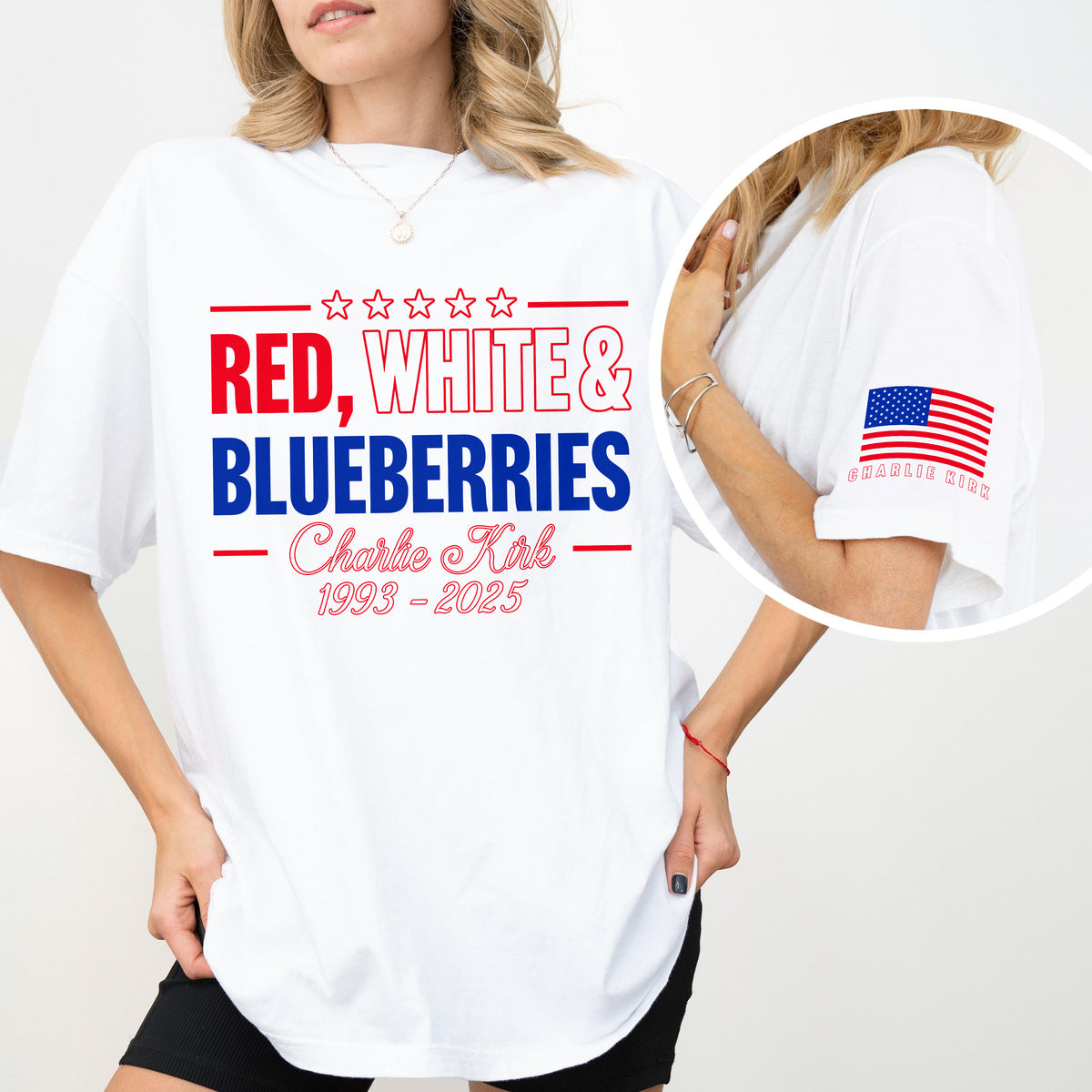 Red, White & Blueberries Charlie Kirk Shirt TH10 64519