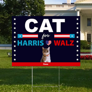 Custom Photo Dogs Cats Pets For Harris Walz Yard Sign HO82 65148