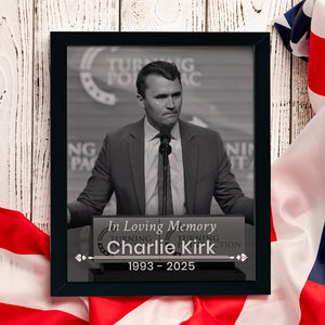 Charlie Kirk Free Speech Hero Picture Frame HO82 65964