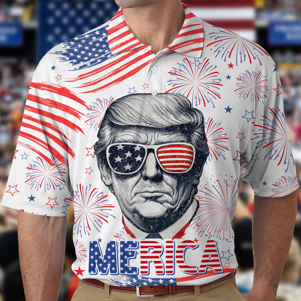 Independence Day American Trump Polo Shirt TH10 N304 62673