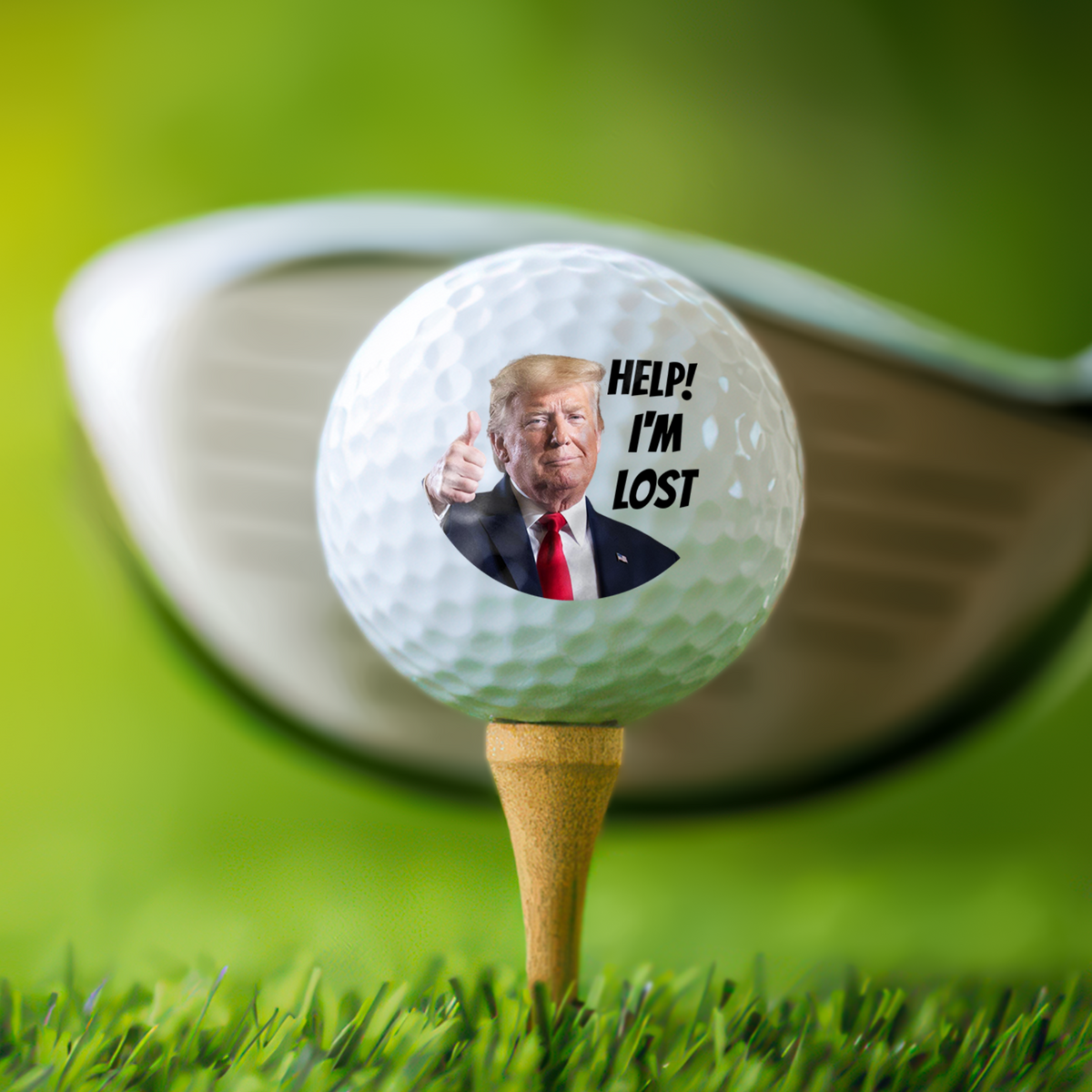 Donald Trump Help! I'm Lost Golf Balls, Funny MAGA Gift for Golfer LM32 65835