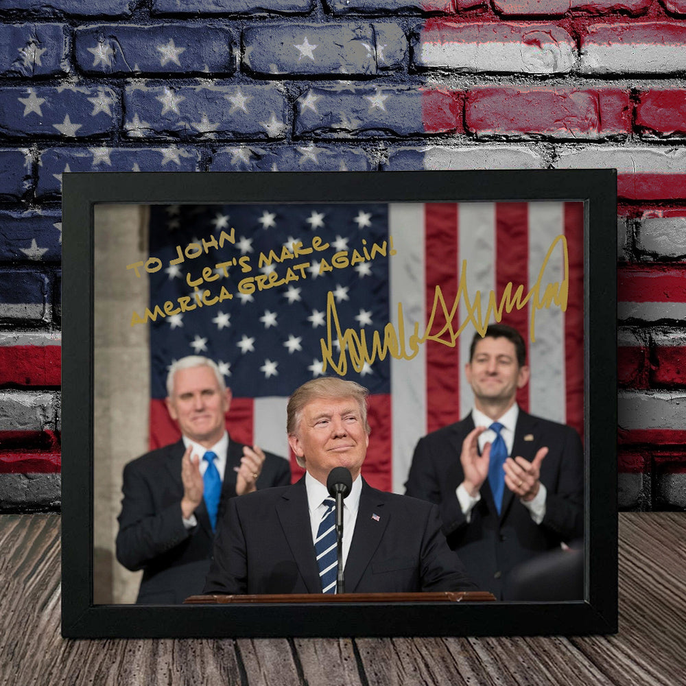 Custom Name Let's Make America Great Again Trump Picture Frame DM01 63197