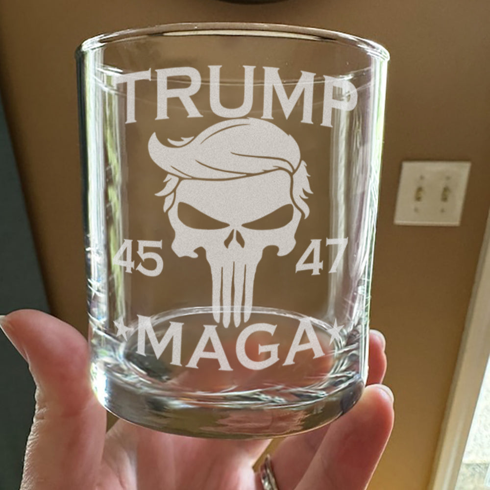 Stand With Trump MAGA Whiskey Glass TH10 64253