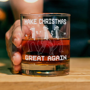 Trump Bring Motivation To Every Corner Of America - Make Christmas Great Again Whisky Glass LM32 63771