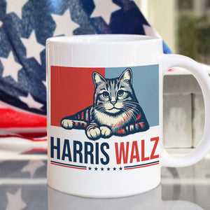 Harris Walz 2024 Cat Obviously Mug | Kamala Harris 2024 Mug HA75 63550