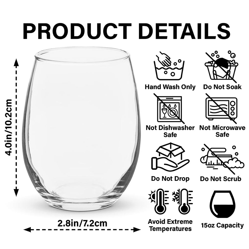 Personalized President Donald Trump Autographed Wine Glass HA75 64370