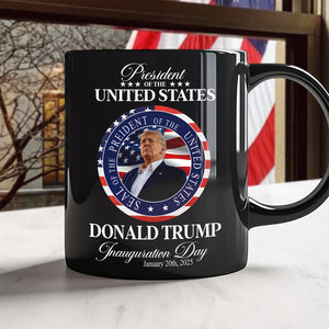 Trump President Inauguration Day Black Mug TH10 64229