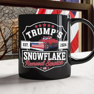 Trumps Snowflake 2024, Snowflake Removal Trump Black Mug HA75 67164