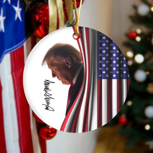 Make America Great Again Trump Signature Ceramic Ornament TH10 63251