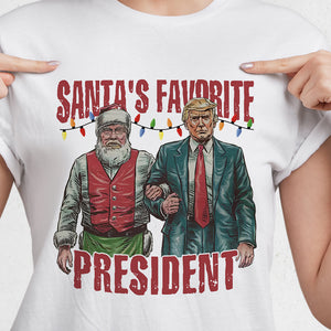 Santa's Favorite President Trump Christmas Shirt HA75 63594