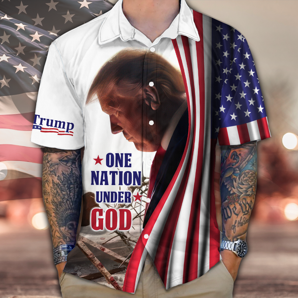 One Nation Under God Trump Hawaii Shirt N304 62522
