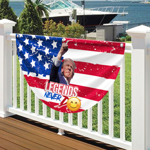 Trump Sh**ting Fi**t Fi**t Fi**t Legends Never D** Donald Trump Non-Pleated Fan Flag HO82 65006