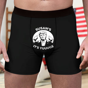 It's Huuuge - Trump Thumbs Up To This Funny Gift Men's Boxer HA75 64270