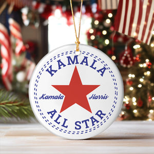 Kamala Harris All Star Ceramic Ornament TH10 63495