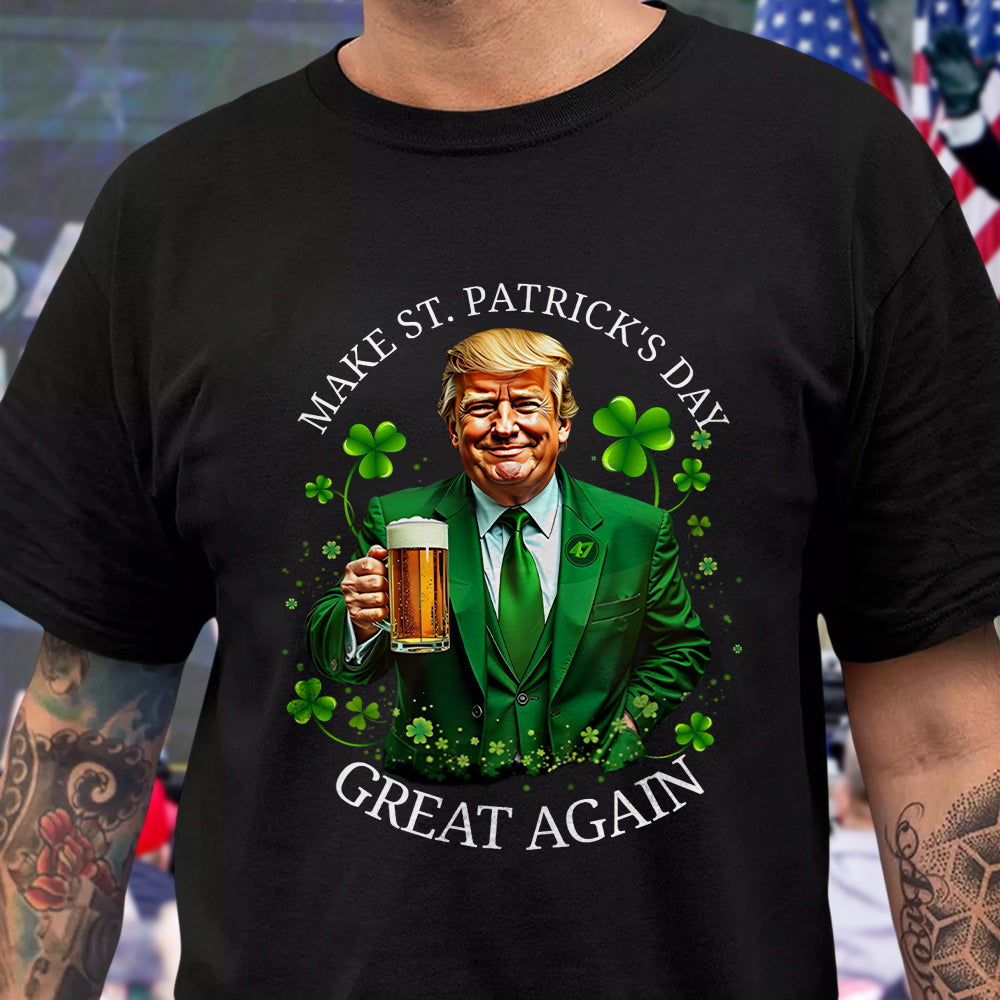 Trump Make ST. Patricks Day Great Again Dark Shirt CH07 67252