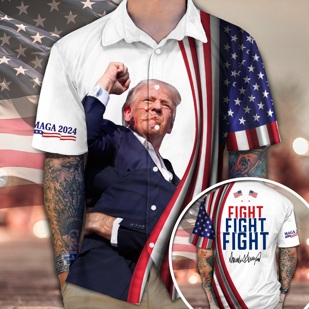 Fight For Trump Maga 2024 Hawaii Shirt N304 HA75 63122