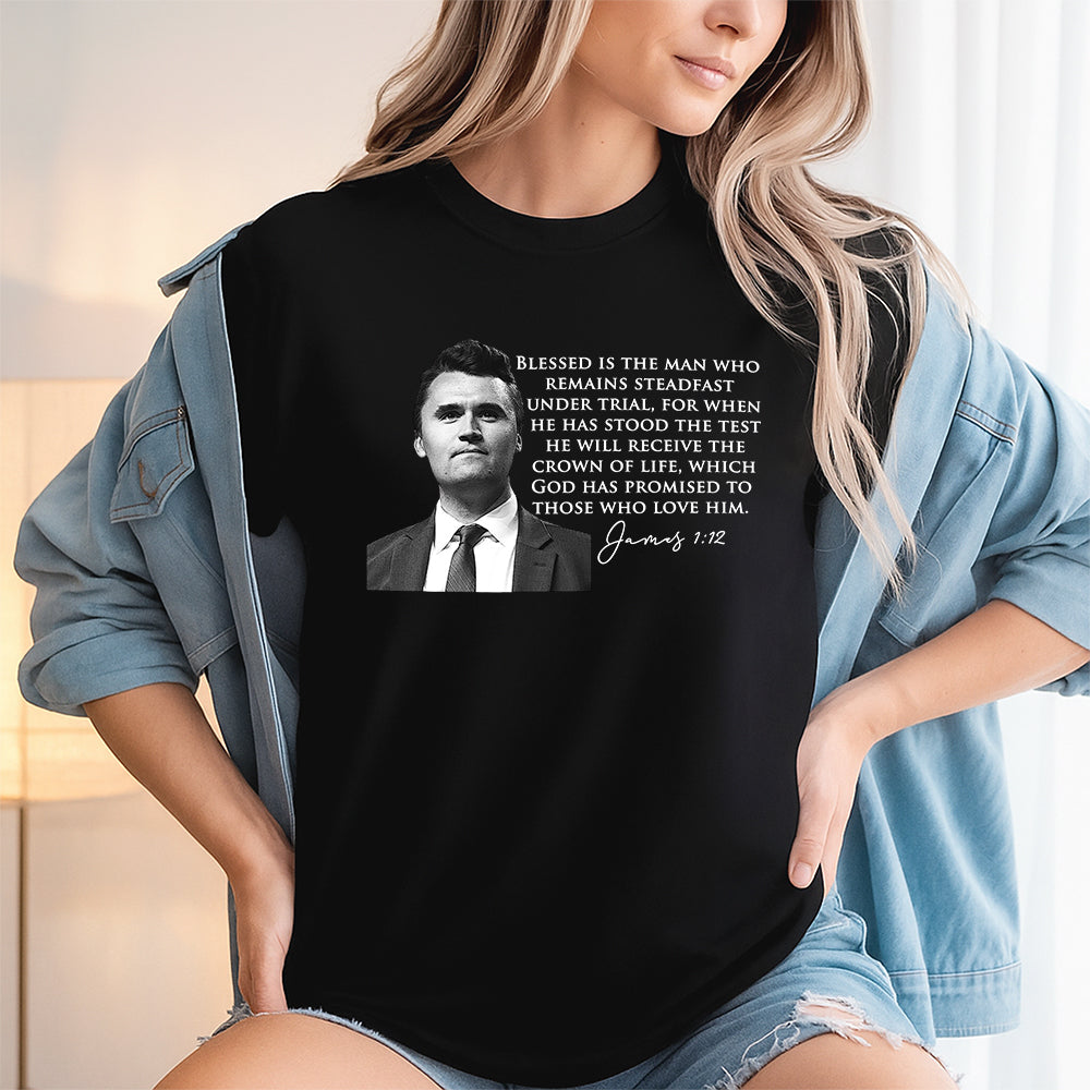 Charlie Kirk A True Patriot Biblical Dark Shirt HA75 64522