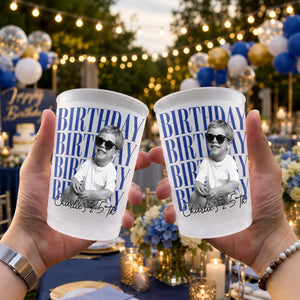 Custom Photo Birthday Vintage Photo Cup, Gift For Birthday Party HA75 921818