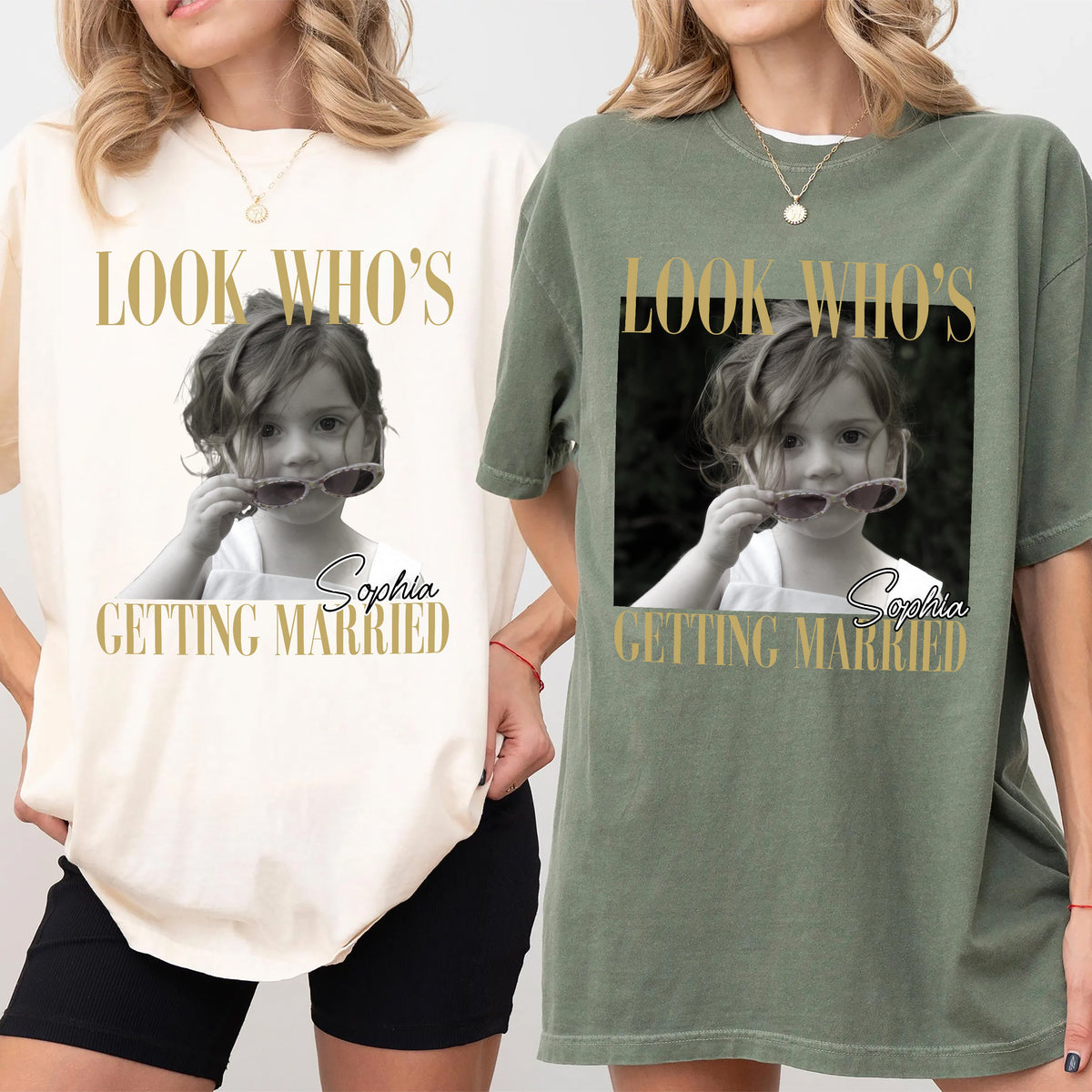 Custom Photo Look Who's Getting Married Comfort Shirt - Personalized Bachelorette Gift CH07 911918