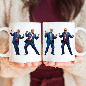 Trump Ready To Dance And Celebrate The Holidays White Mug LM32 65019