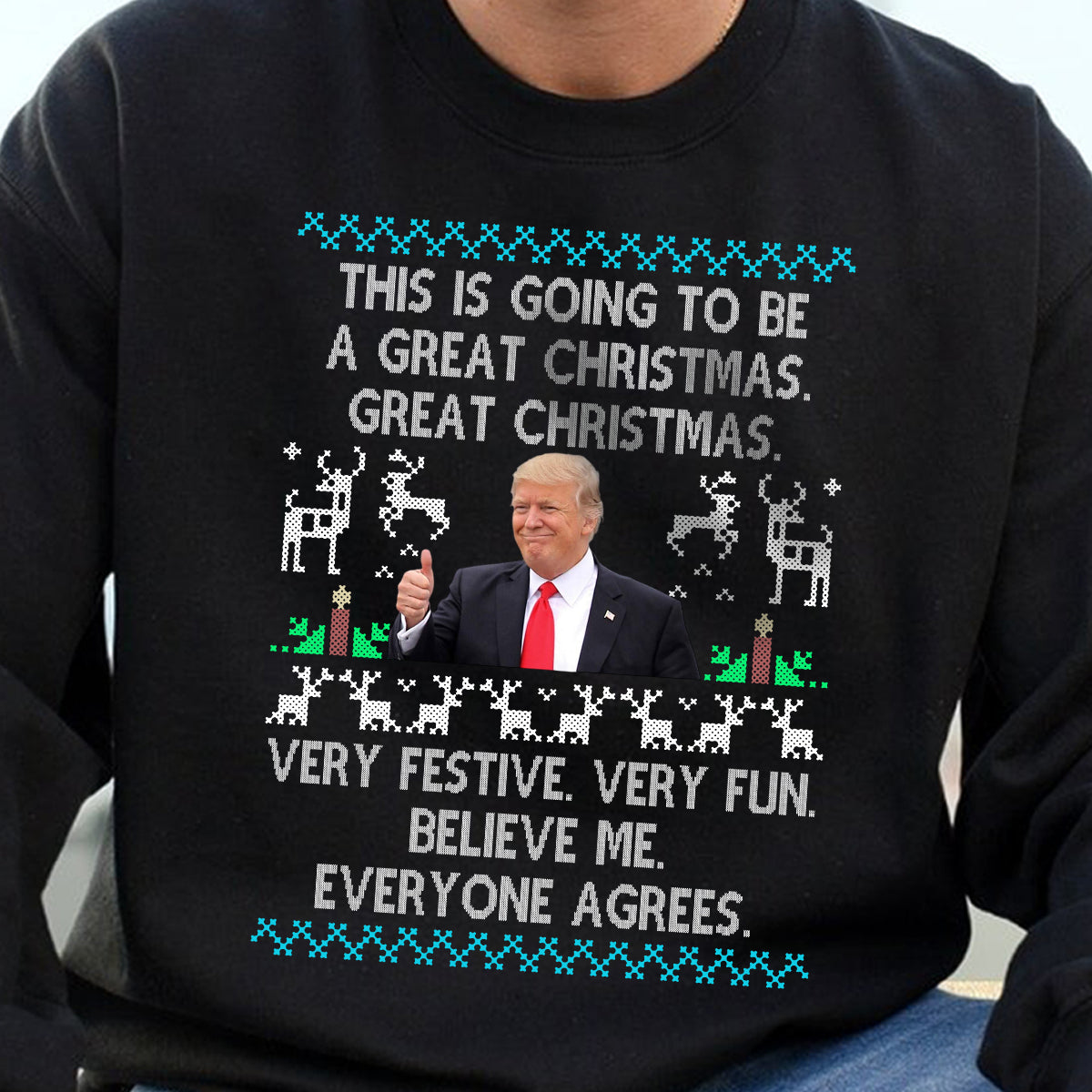 This Is Going To Be A Great Christmas Trump President Dark Sweatshirt HO82 65126