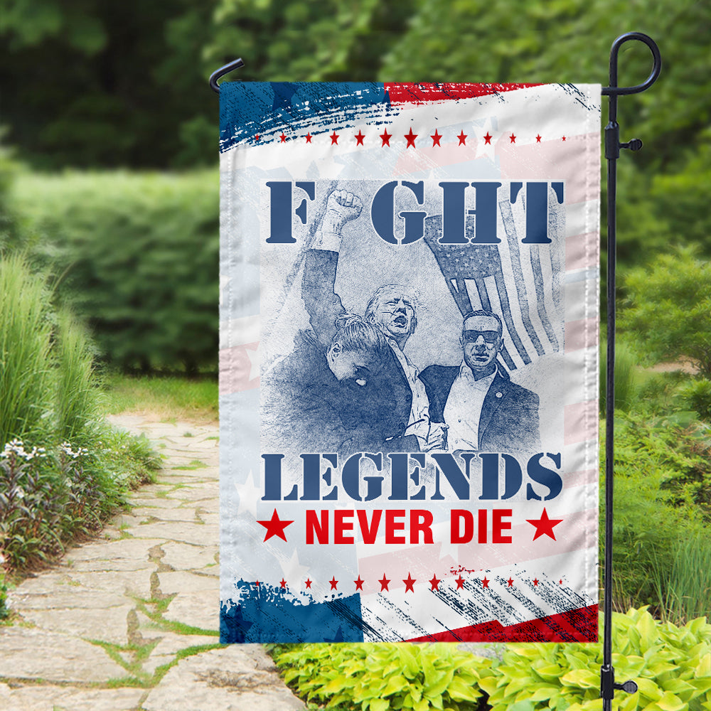 Donald Trump Fi**t Legends Never D** Garden Flag HO82 63106