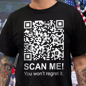 Funny QR Scan me President Trump 45 47 Dancing Dark Shirt HA75 64184