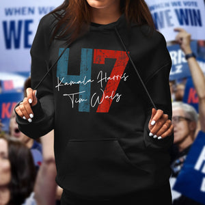 Kamala Harris Walz 2024 47th President Save Democracy US Dark Shirt HO82 65096