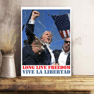 Freedom Is B*****proof Trump 2024 Picture Frame Canvas Poster HO82 63026